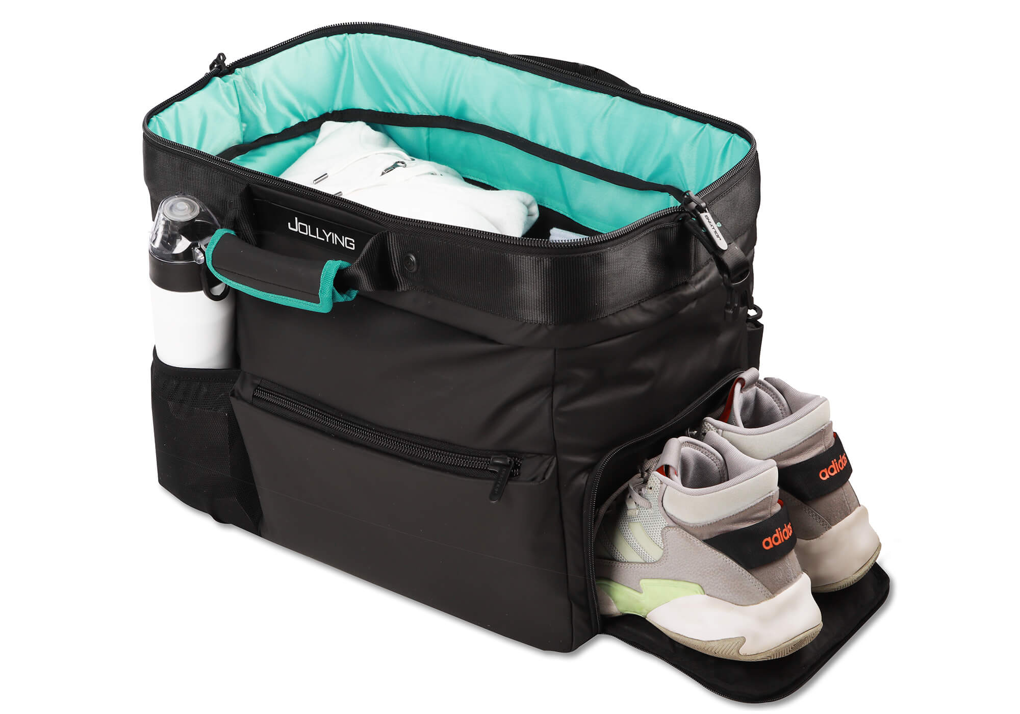Gym bag - large opening for comfortable storage