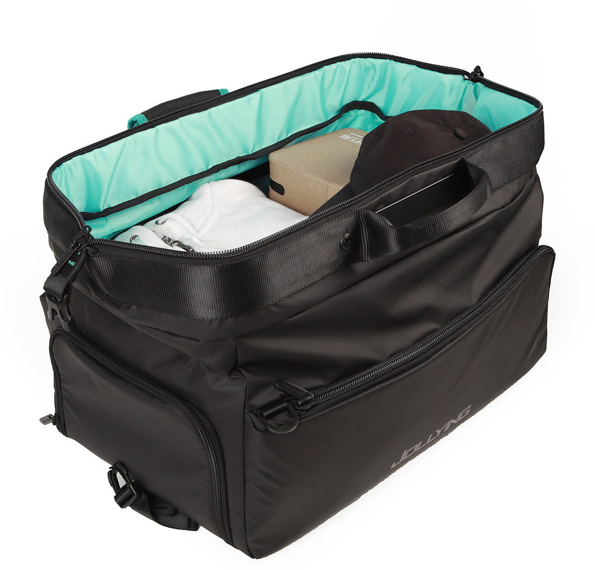 Gym bag - large opening for comfortable storage