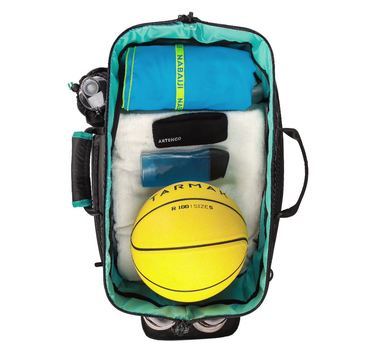 Gym bag - large opening for comfortable storage